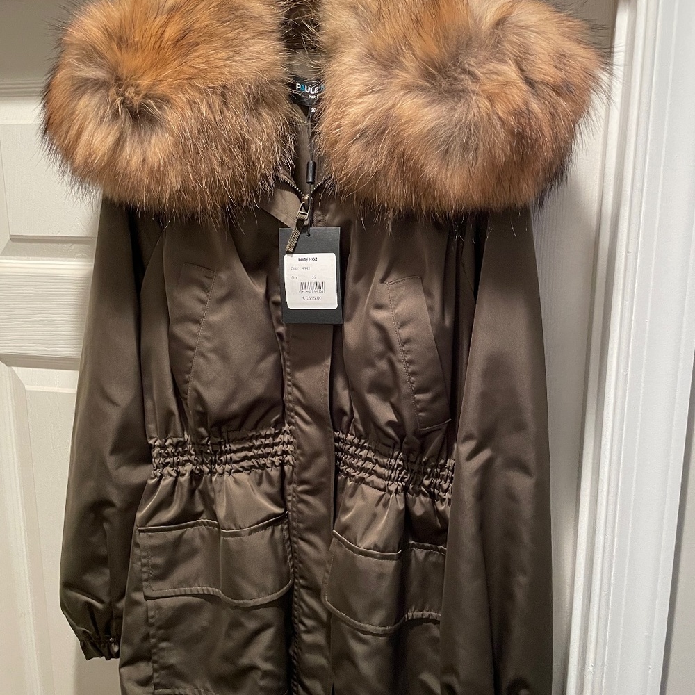 PAULE KA of Paris Winter Coat with Fur Collar